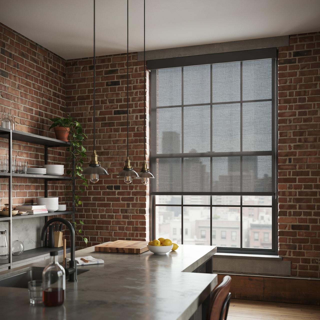 Industrial loft kitchen