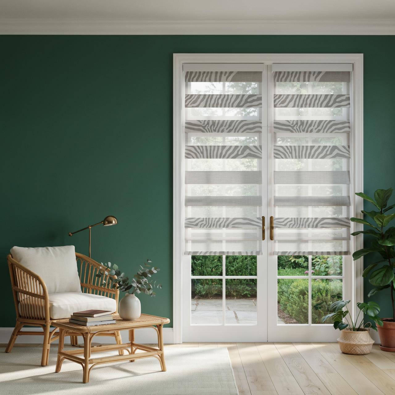 Forest green doors