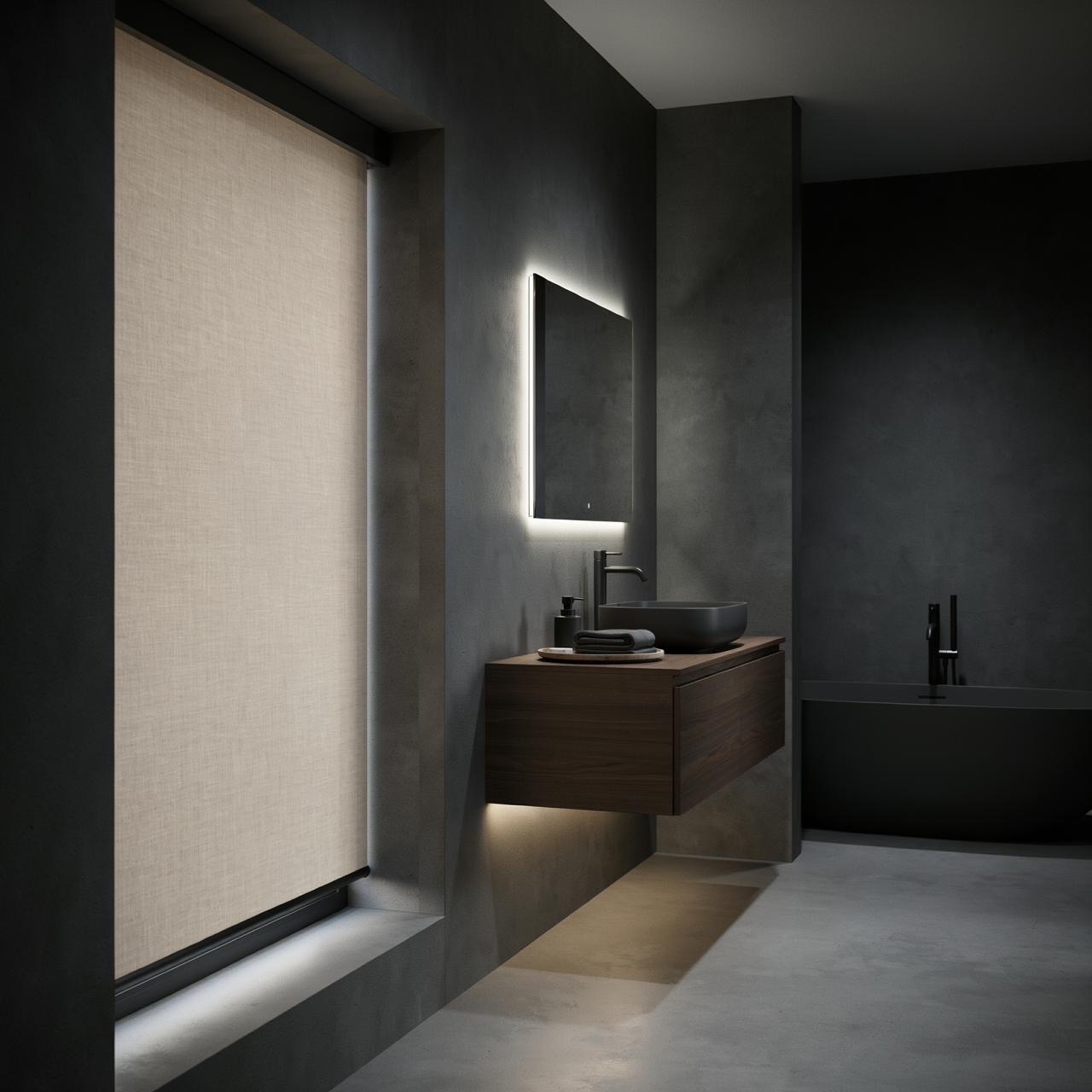 Dark spa ensuite